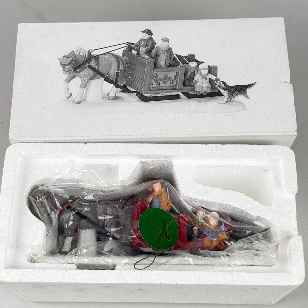 Dept 56 Over the River and Through the‎ Woods Heritage Village Sleigh 56545 NOS